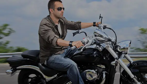 Rider setting off on a motorcycle bought in Ulu Tiram, Johor